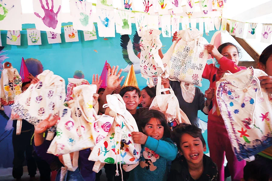 Die Kinder unserer Partnerschule im Libanon - Kinderhaus Projekt Zeltschule